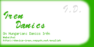 iren danics business card